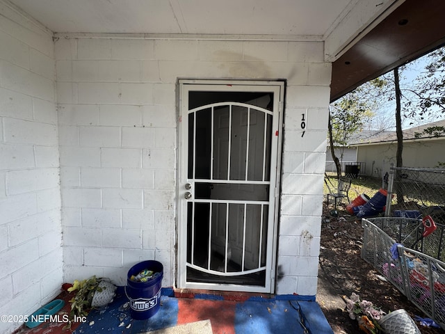 view of entrance to property