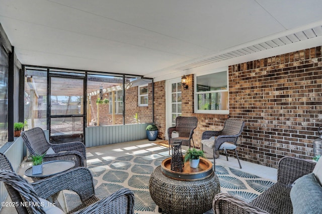 view of sunroom / solarium