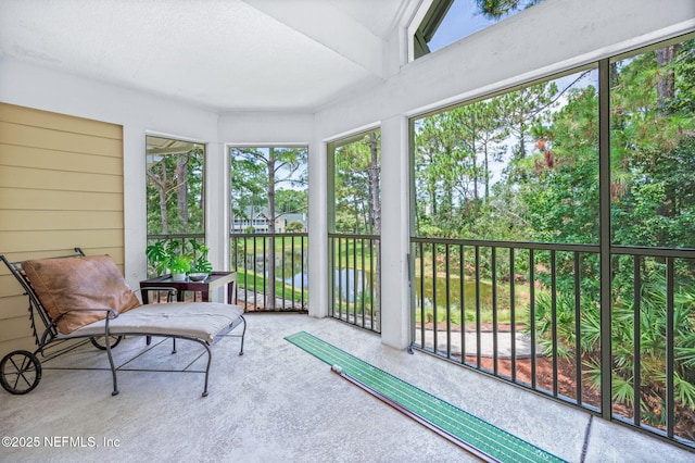 view of sunroom / solarium