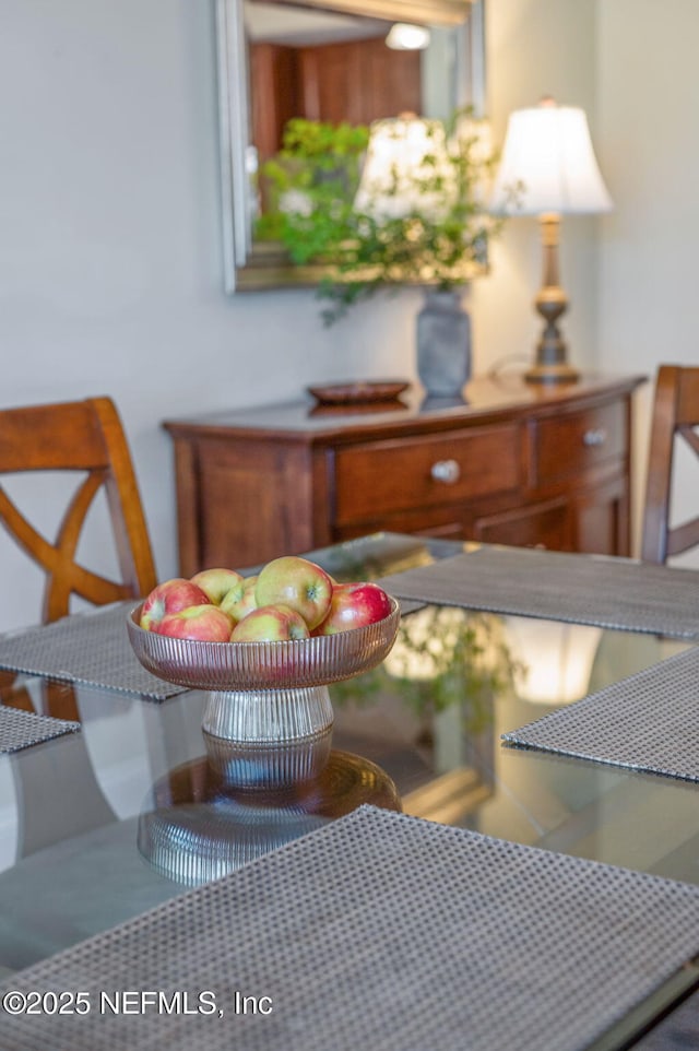 view of dining room