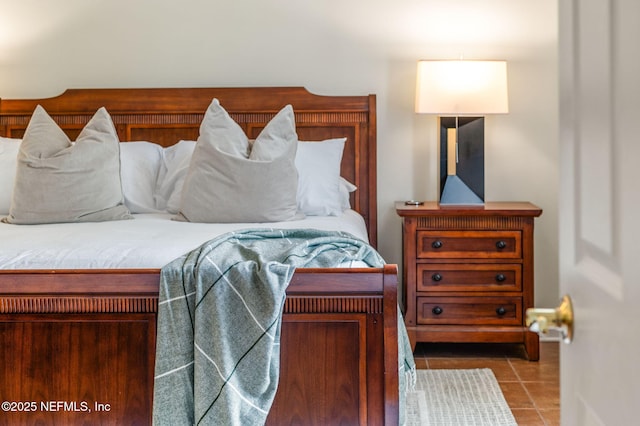 view of tiled bedroom