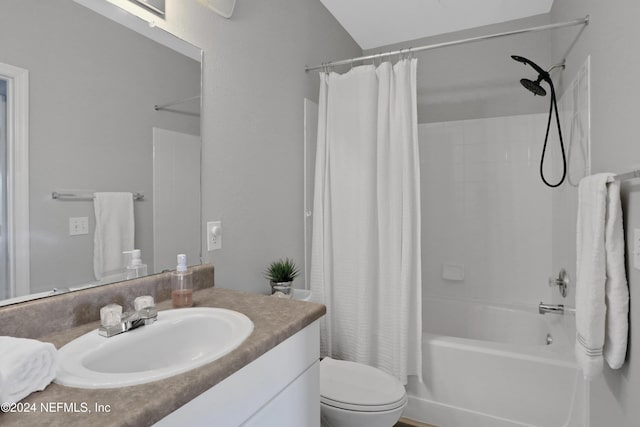 10961 Burnt Mill Rd Unit 425, Jacksonville, FL 32256 - full bathroom with vanity, shower / bath combination with curtain, and toilet