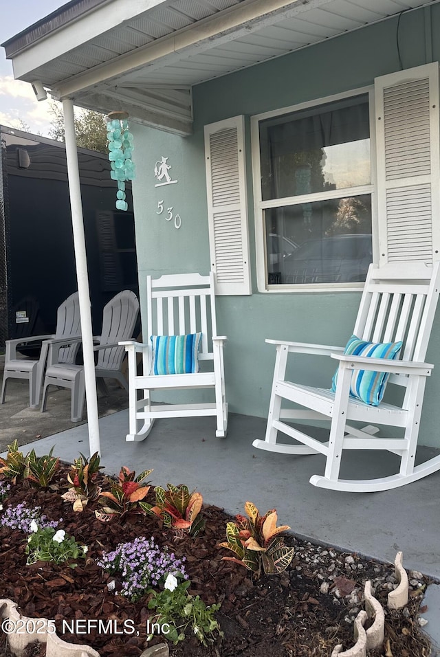 view of patio / terrace featuring covered porch