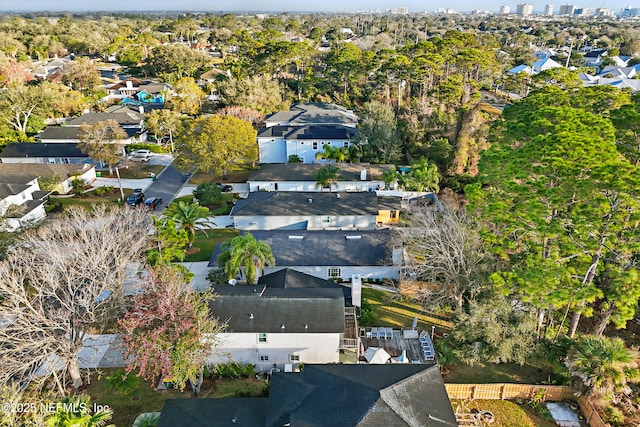 drone / aerial view featuring a residential view