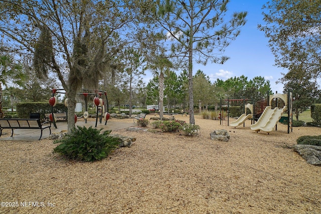 view of play area