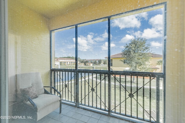 view of sunroom / solarium