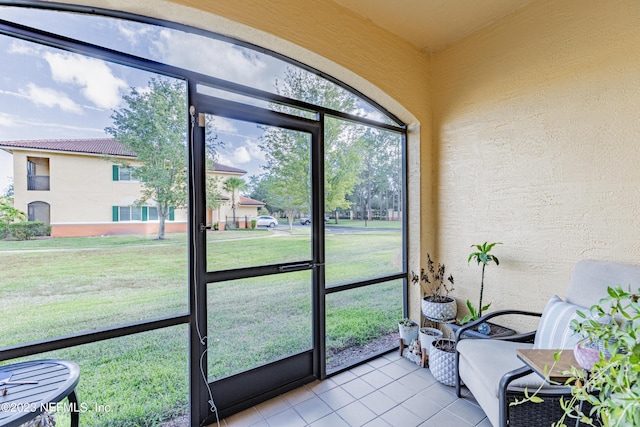 view of sunroom / solarium