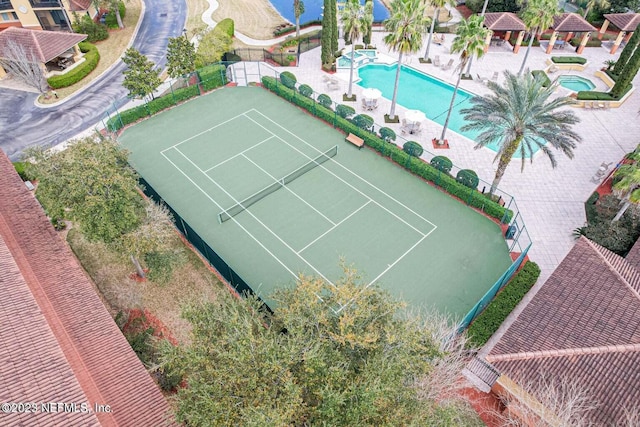 birds eye view of property