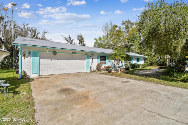 ranch-style house with a garage