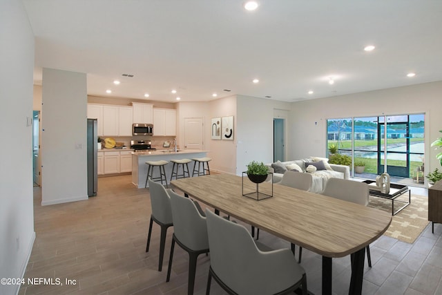 view of dining area