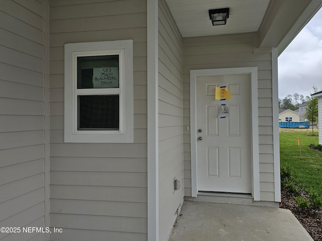 view of entrance to property