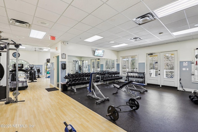944 Laurel Valley Dr, Orange Park, FL 32065 - gym with a drop ceiling