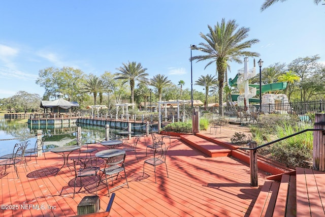 944 Laurel Valley Dr, Orange Park, FL 32065 - wooden deck featuring a water view