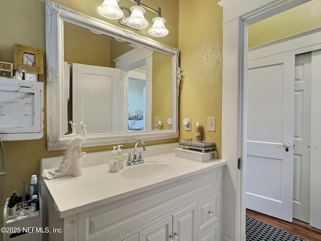 bathroom featuring vanity