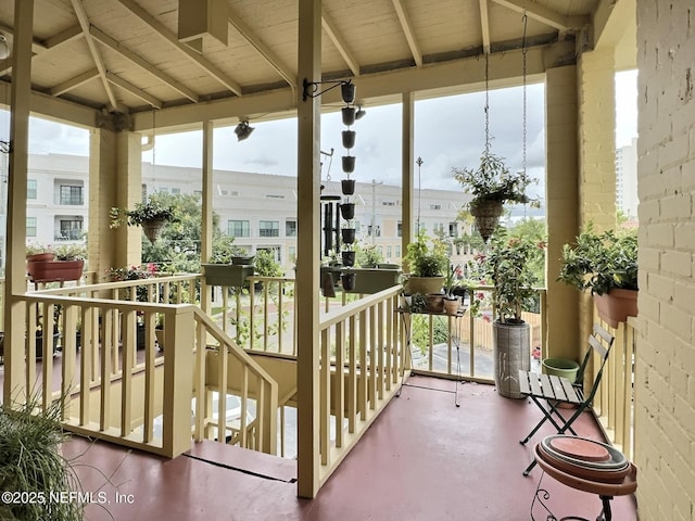 view of balcony