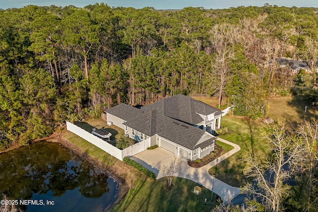 1351 Weaver Glen Rd, Jacksonville, FL 32223 - aerial view featuring a forest view