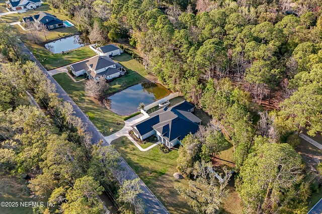1351 Weaver Glen Rd, Jacksonville, FL 32223 - drone / aerial view with a water view