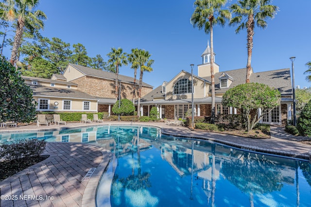 view of pool with a patio