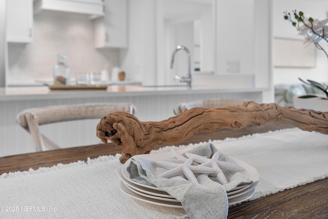 interior details with sink