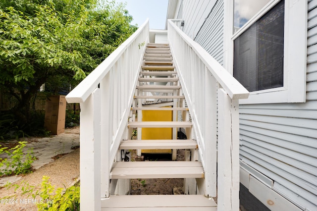 view of staircase