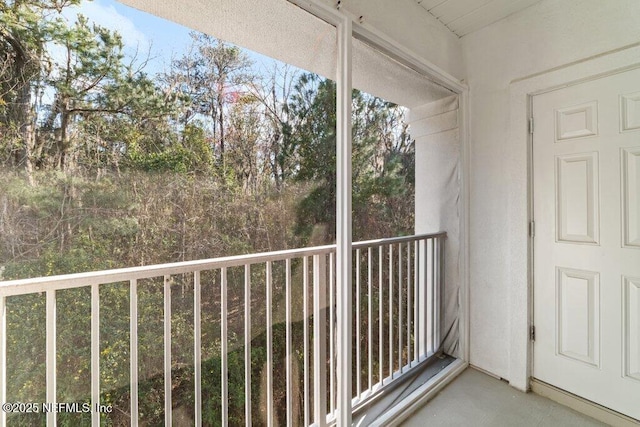 view of balcony