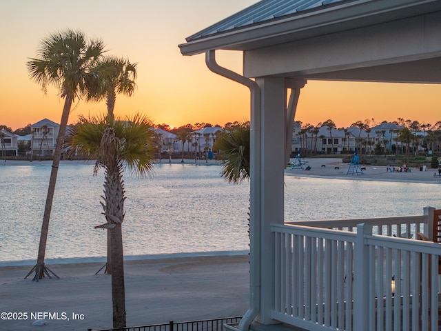 water view featuring a residential view