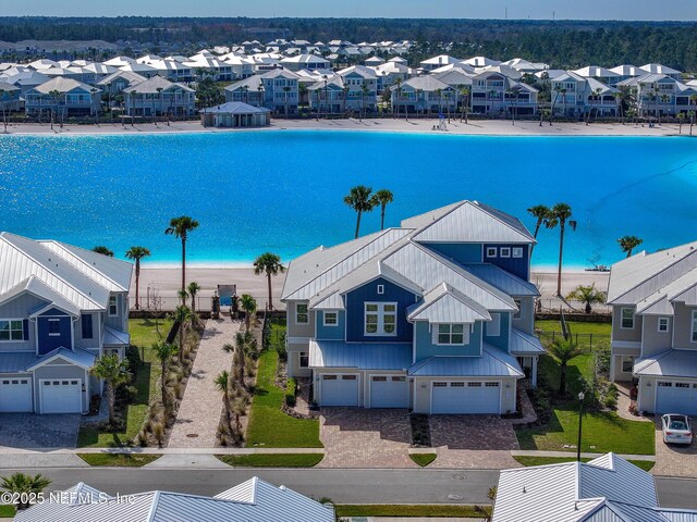 drone / aerial view featuring a residential view