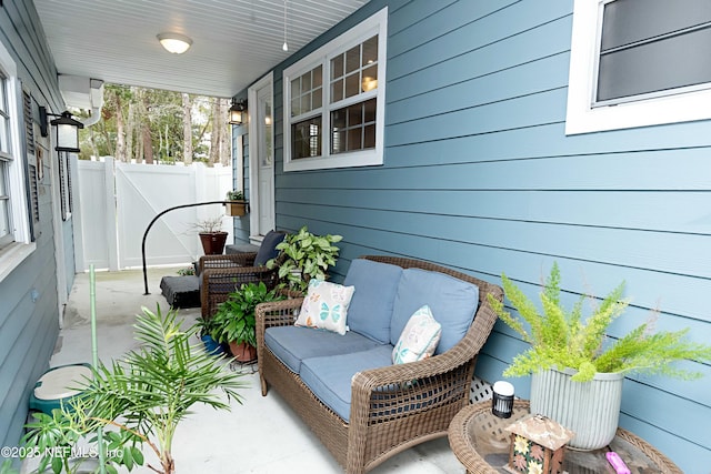 view of patio / terrace with outdoor lounge area