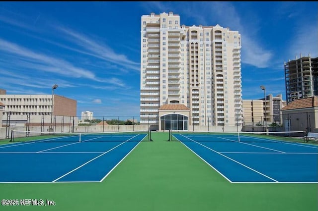 view of tennis court