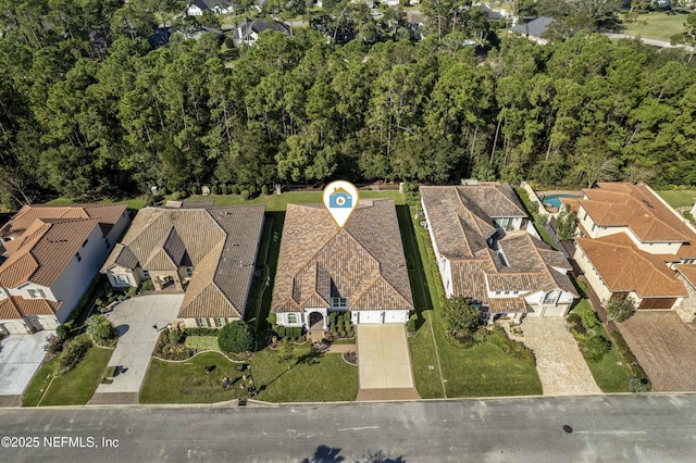 birds eye view of property