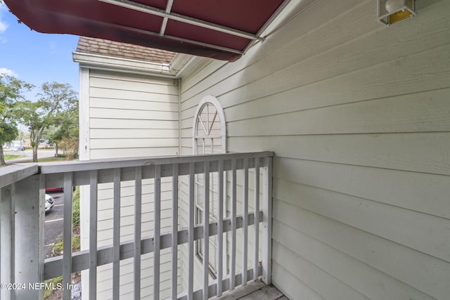 view of balcony