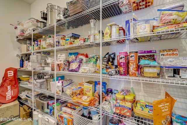 view of pantry