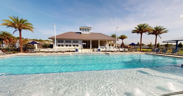 view of pool with a patio area