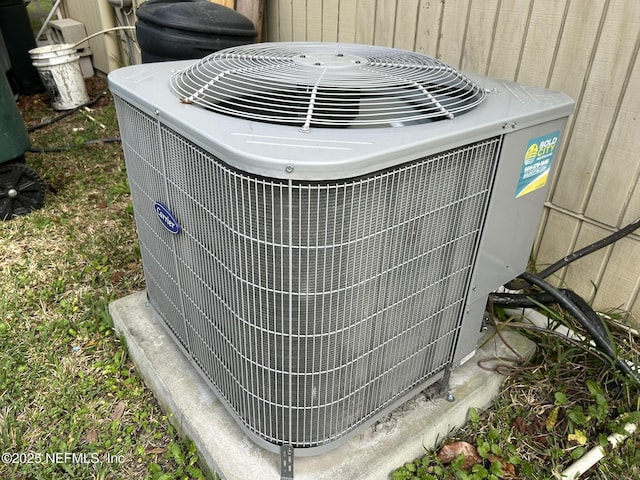 exterior details with central AC unit