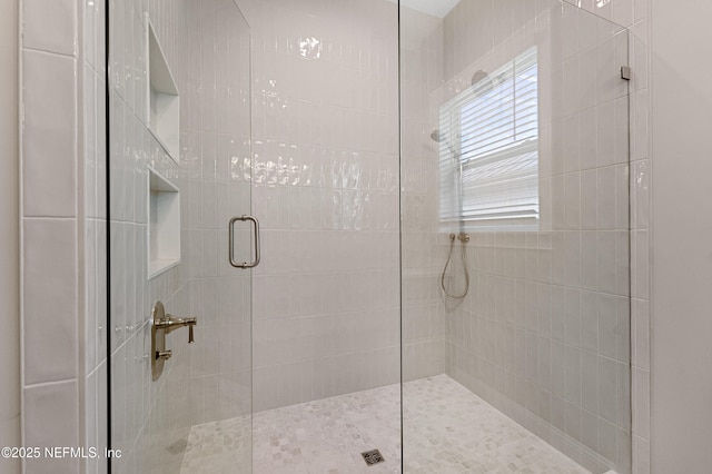 bathroom with walk in shower