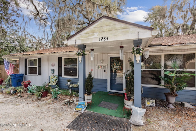 view of front of home