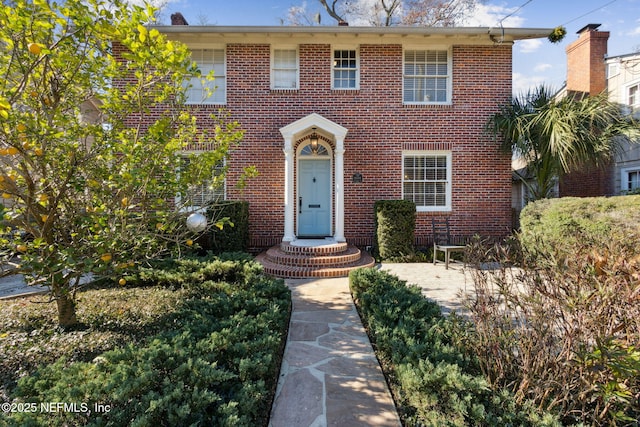 view of front of property with a patio