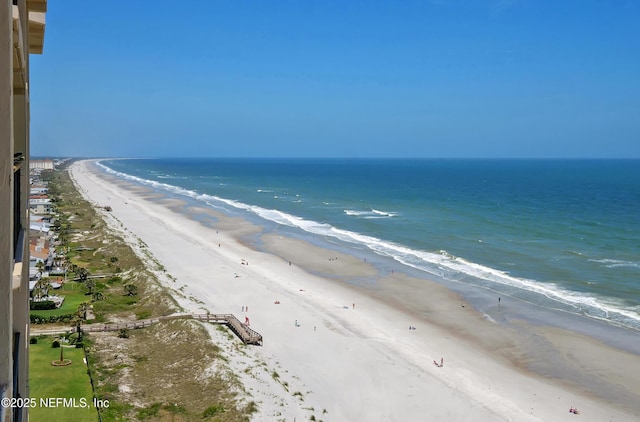 property view of water with a view of the beach