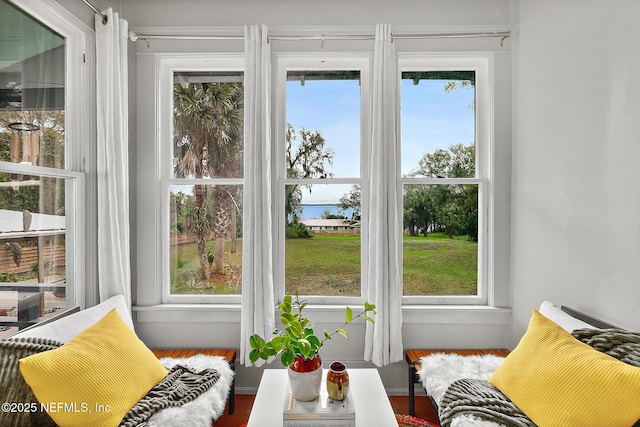 sunroom / solarium with a wealth of natural light