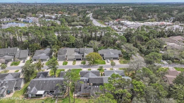 aerial view featuring a residential view