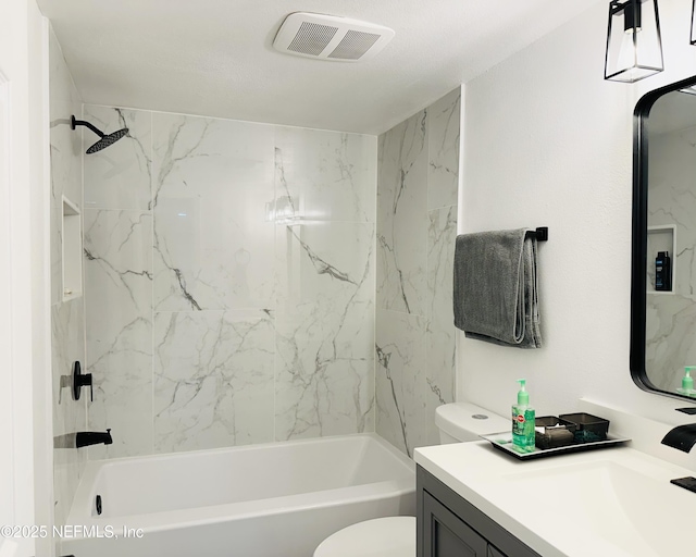 8880 S Old Kings Rd Unit 5, Jacksonville, FL 32257 - full bathroom with tiled shower / bath combo, vanity, and toilet