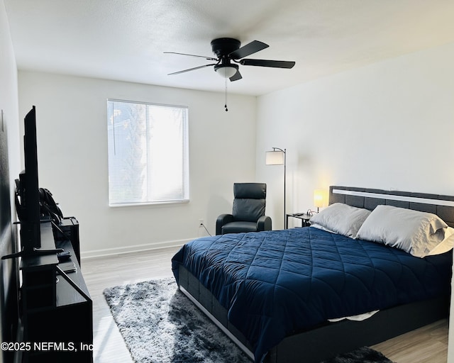 8880 S Old Kings Rd Unit 5, Jacksonville, FL 32257 - bedroom featuring ceiling fan and light hardwood / wood-style flooring