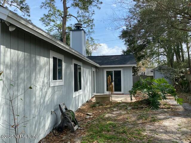 view of home's exterior featuring a patio area