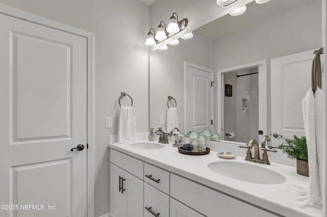 bathroom with vanity