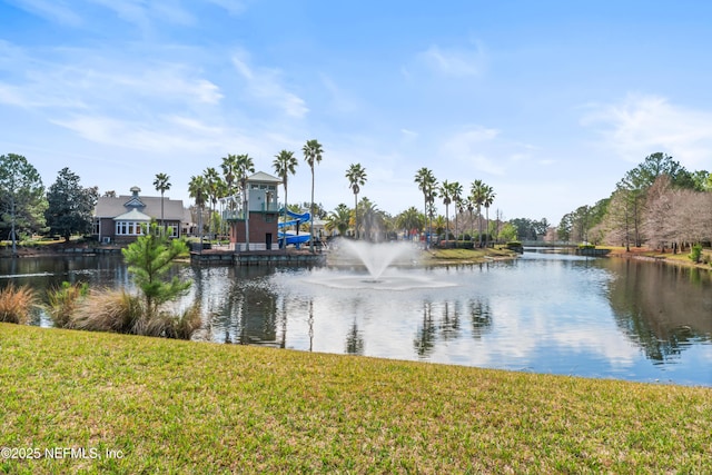 view of water feature