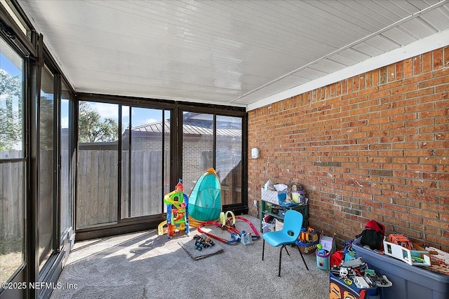 view of sunroom