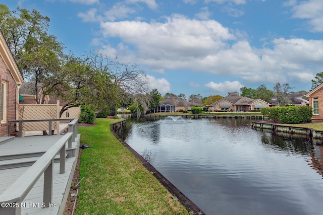 water view with a residential view