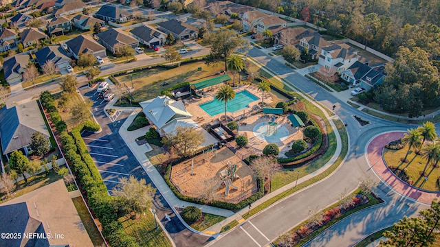 bird's eye view featuring a residential view