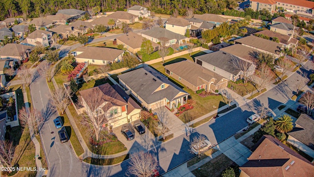 bird's eye view featuring a residential view