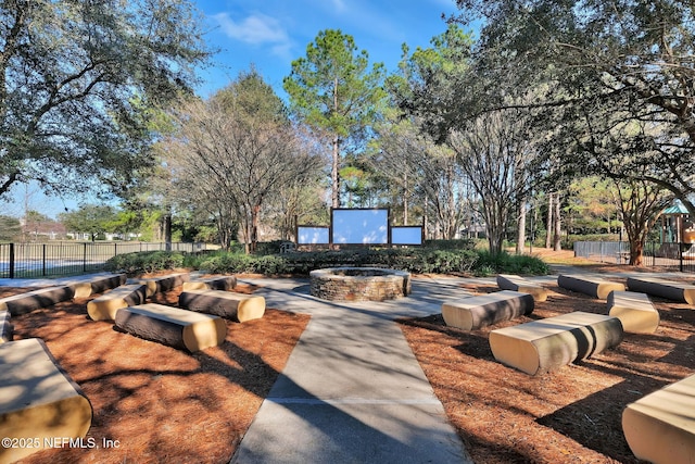 view of patio / terrace featuring fence